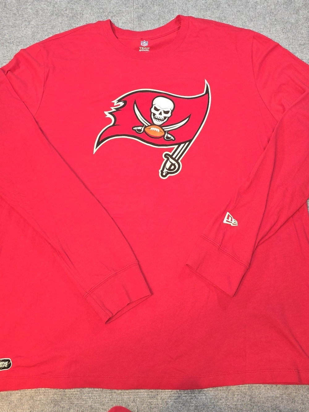 Tampa Bay Buccaneers New Era NFL Combine Authentic Long Sleeve Shirt Men’s 2XL